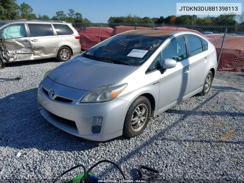 JTDKN3DU8B1398113 2011 Toyota Prius Two
