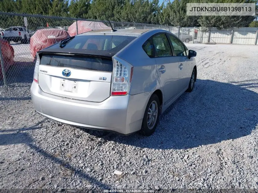 JTDKN3DU8B1398113 2011 Toyota Prius Two
