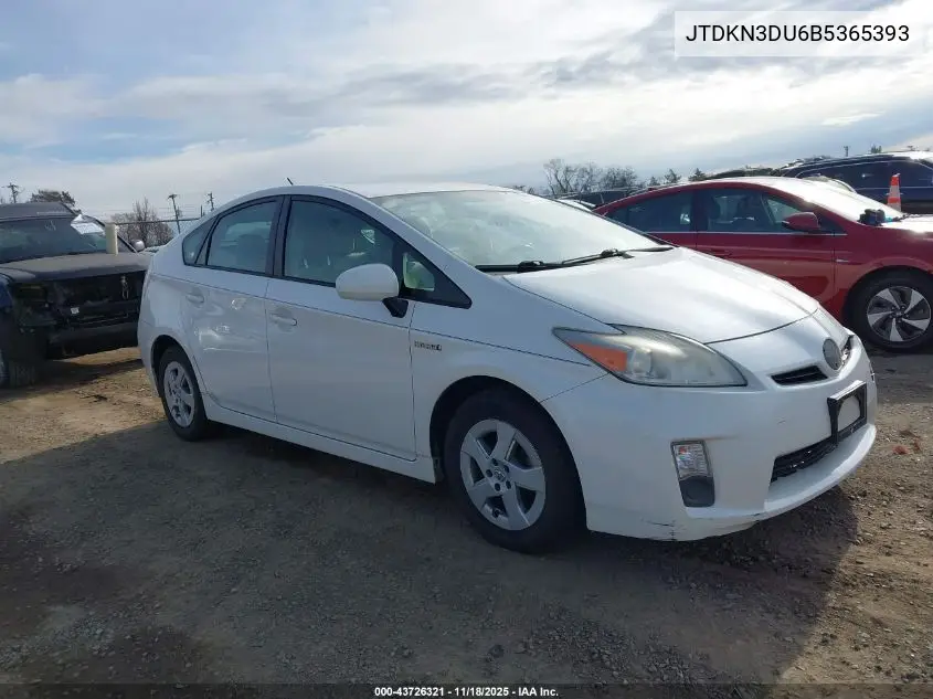 JTDKN3DU6B5365393 2011 Toyota Prius Two
