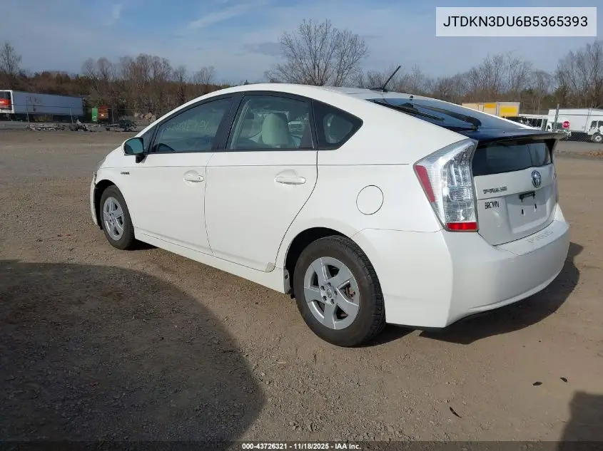 JTDKN3DU6B5365393 2011 Toyota Prius Two
