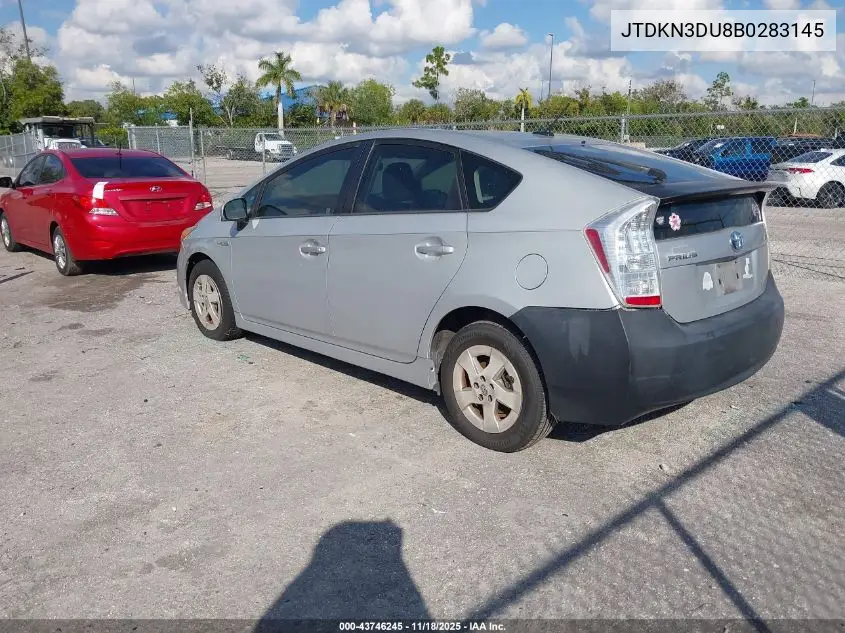 JTDKN3DU8B0283145 2011 Toyota Prius Two