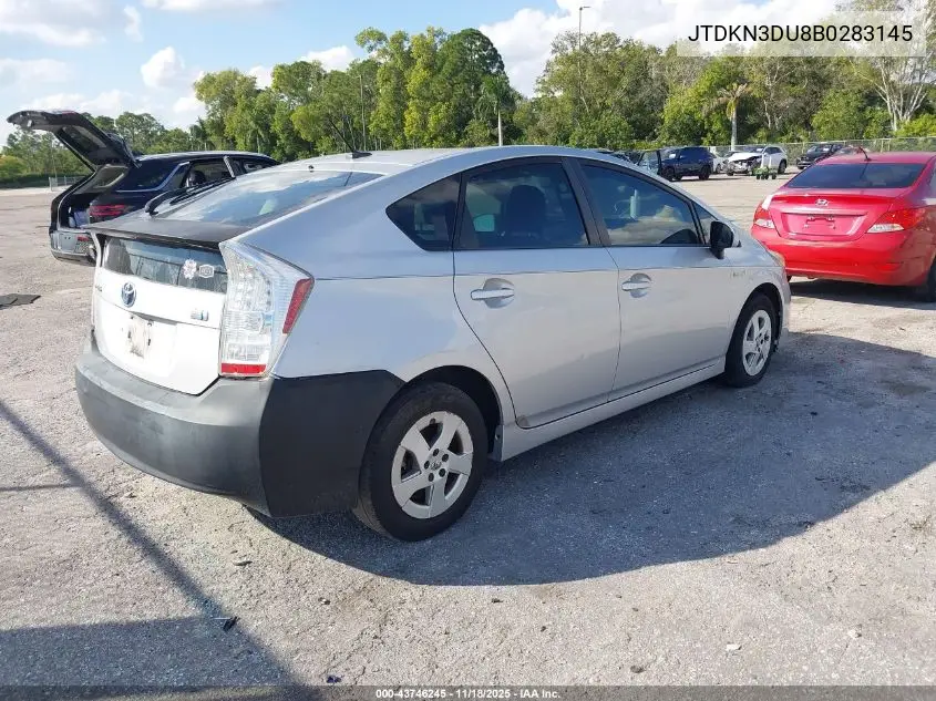 JTDKN3DU8B0283145 2011 Toyota Prius Two