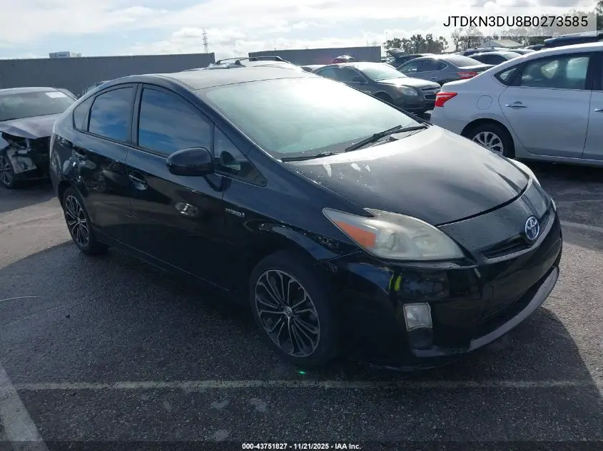 JTDKN3DU8B0273585 2011 Toyota Prius Two