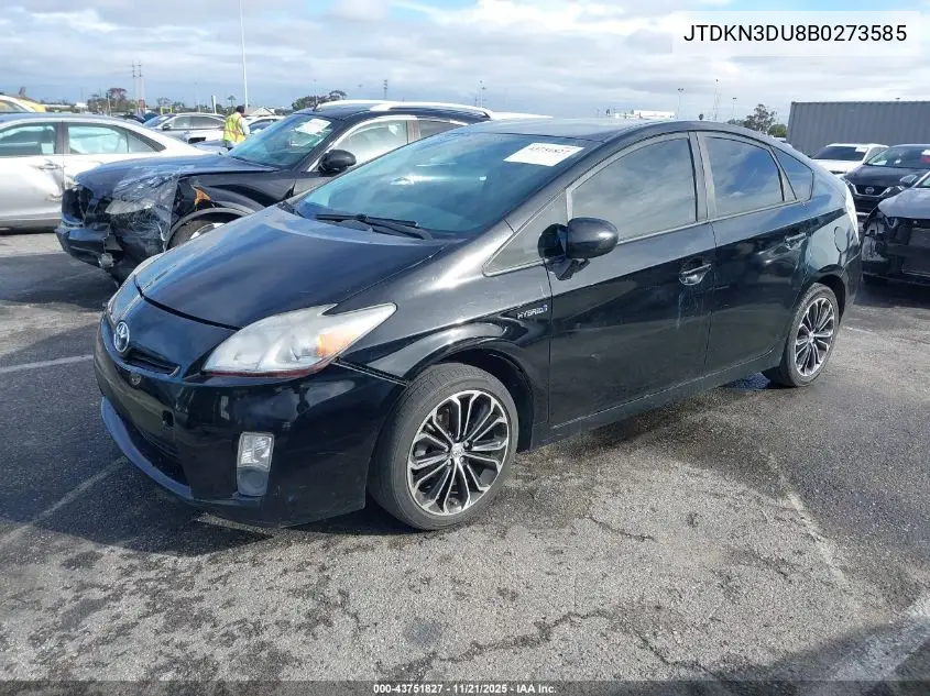 JTDKN3DU8B0273585 2011 Toyota Prius Two
