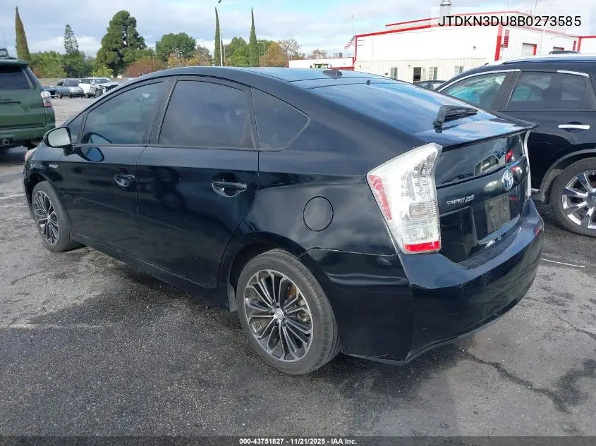 JTDKN3DU8B0273585 2011 Toyota Prius Two