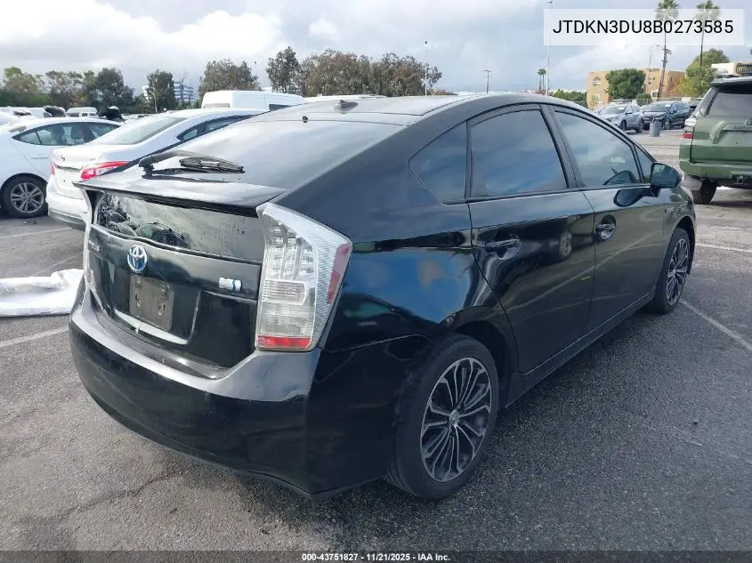 JTDKN3DU8B0273585 2011 Toyota Prius Two