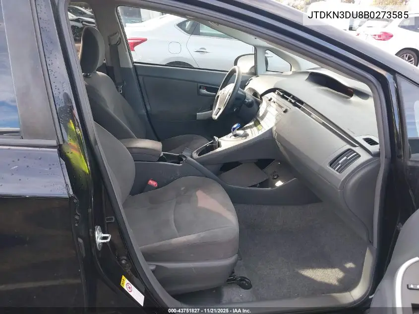 JTDKN3DU8B0273585 2011 Toyota Prius Two