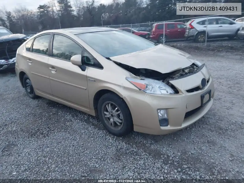 JTDKN3DU2B1409431 2011 Toyota Prius Three