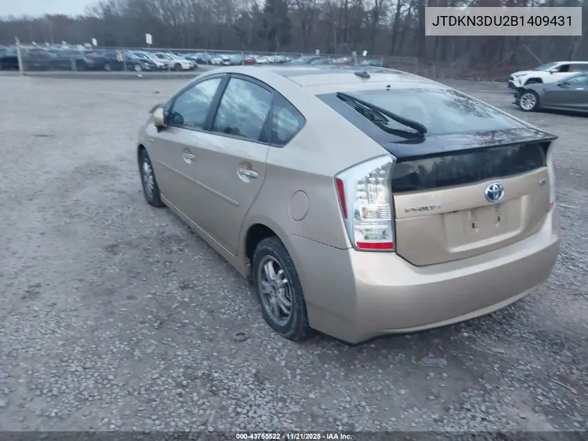 JTDKN3DU2B1409431 2011 Toyota Prius Three