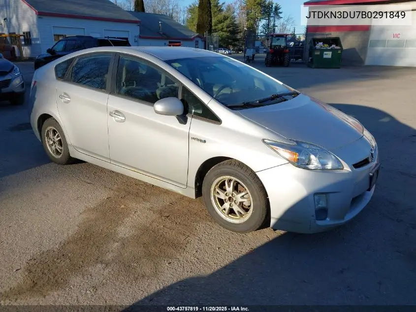 JTDKN3DU7B0291849 2011 Toyota Prius Two