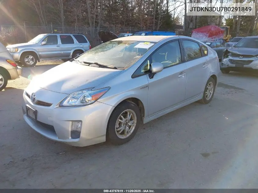 JTDKN3DU7B0291849 2011 Toyota Prius Two