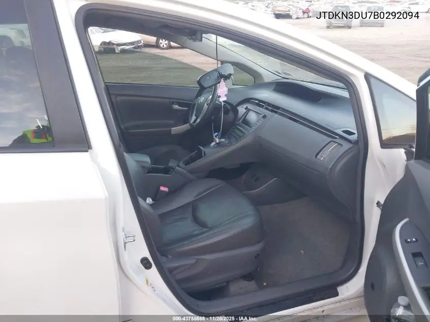JTDKN3DU7B0292094 2011 Toyota Prius Three