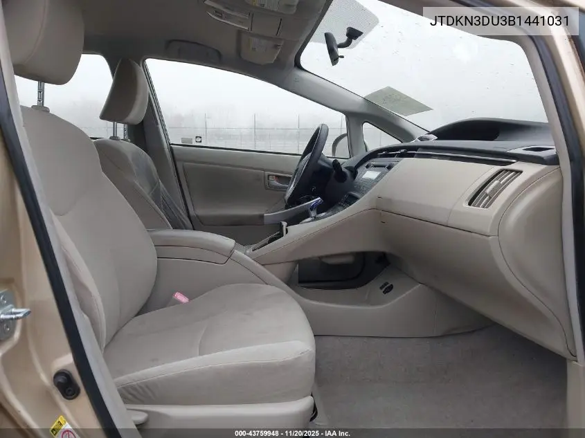 JTDKN3DU3B1441031 2011 Toyota Prius Two