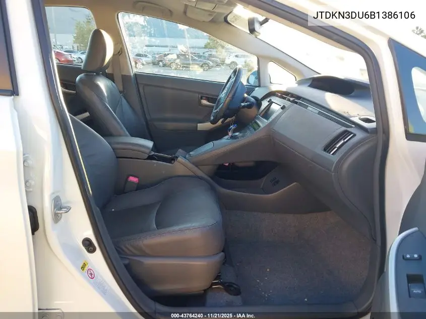 JTDKN3DU6B1386106 2011 Toyota Prius Five