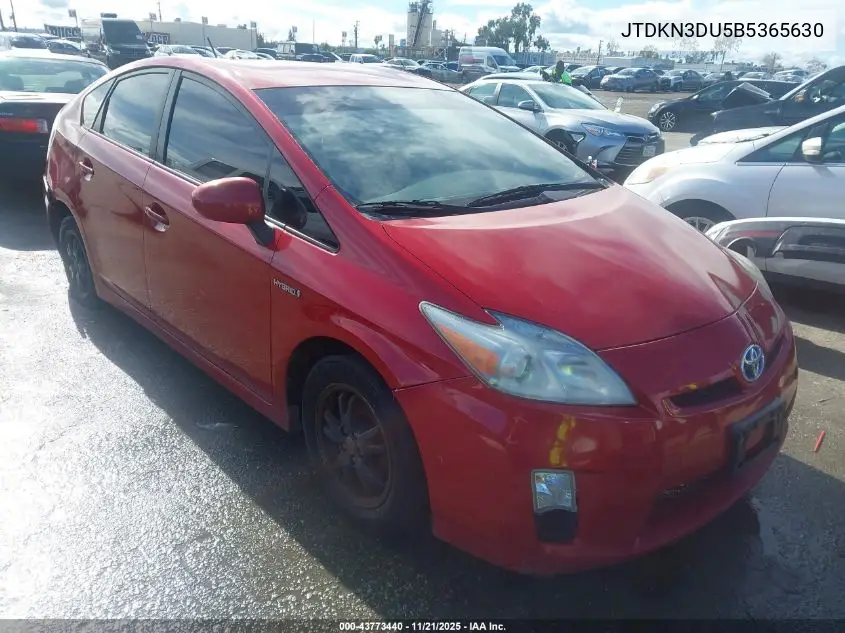 JTDKN3DU5B5365630 2011 Toyota Prius Three