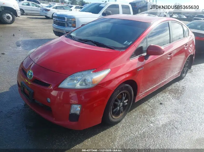 JTDKN3DU5B5365630 2011 Toyota Prius Three
