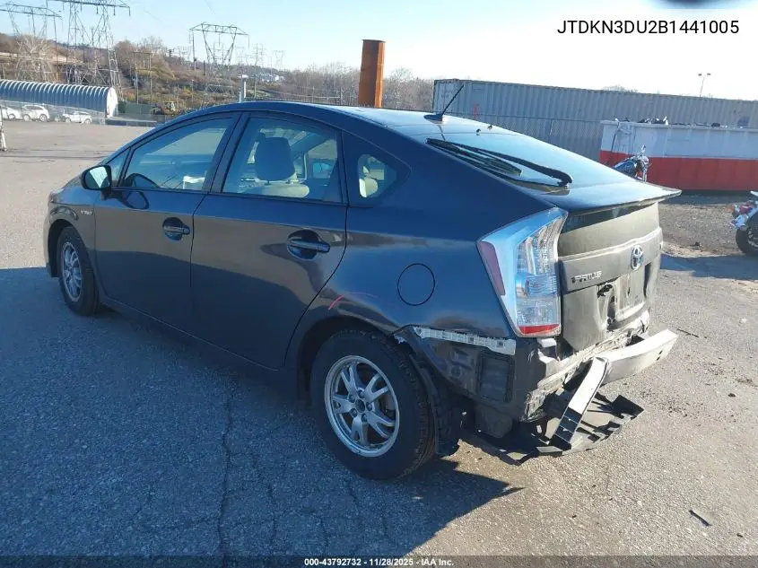 JTDKN3DU2B1441005 2011 Toyota Prius Two