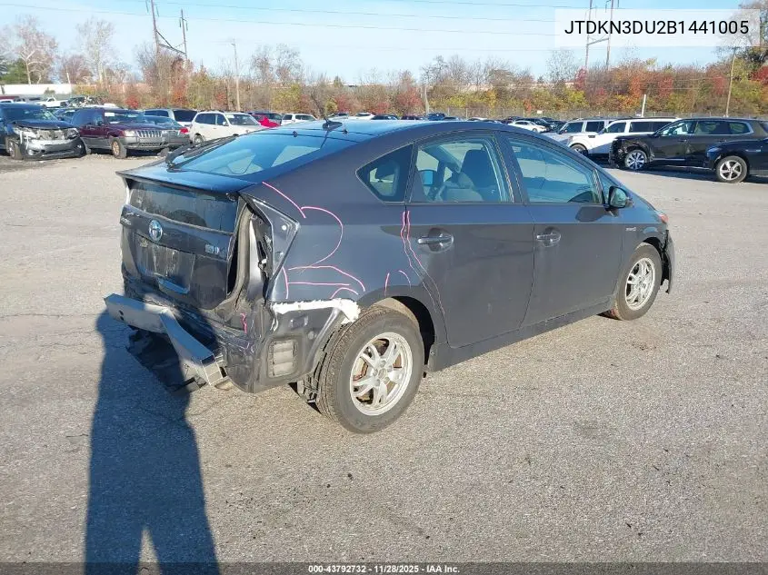 JTDKN3DU2B1441005 2011 Toyota Prius Two