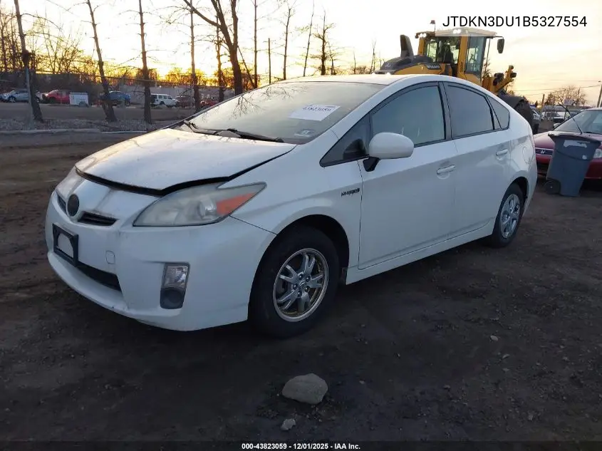 JTDKN3DU1B5327554 2011 Toyota Prius Four