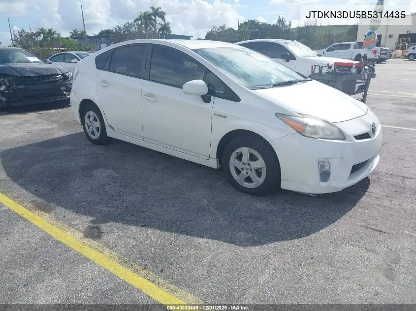 JTDKN3DU5B5314435 2011 Toyota Prius Two