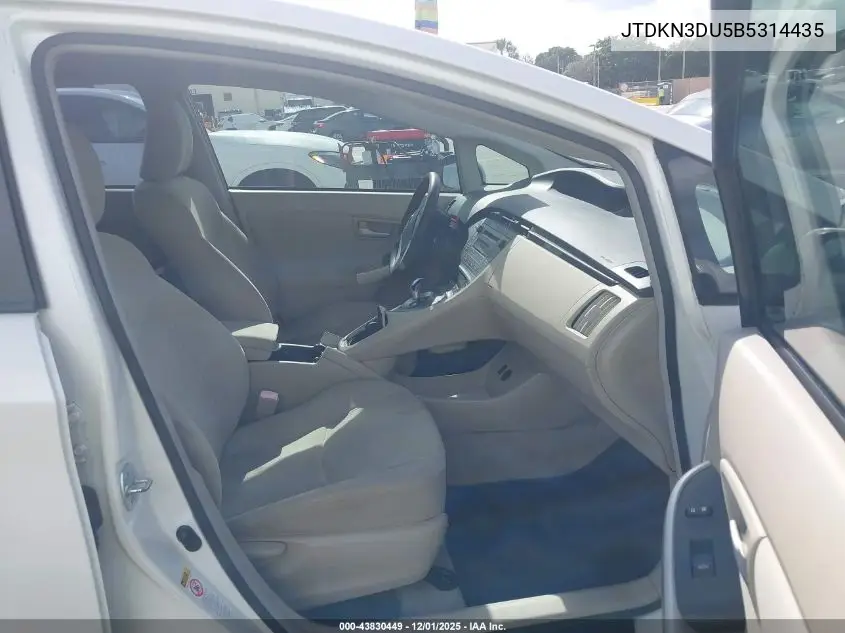 JTDKN3DU5B5314435 2011 Toyota Prius Two