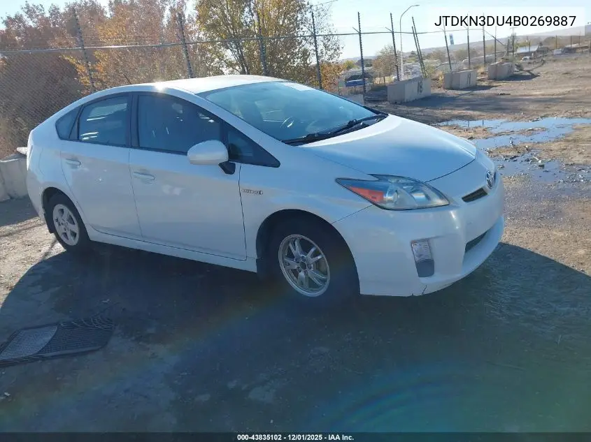 JTDKN3DU4B0269887 2011 Toyota Prius Two