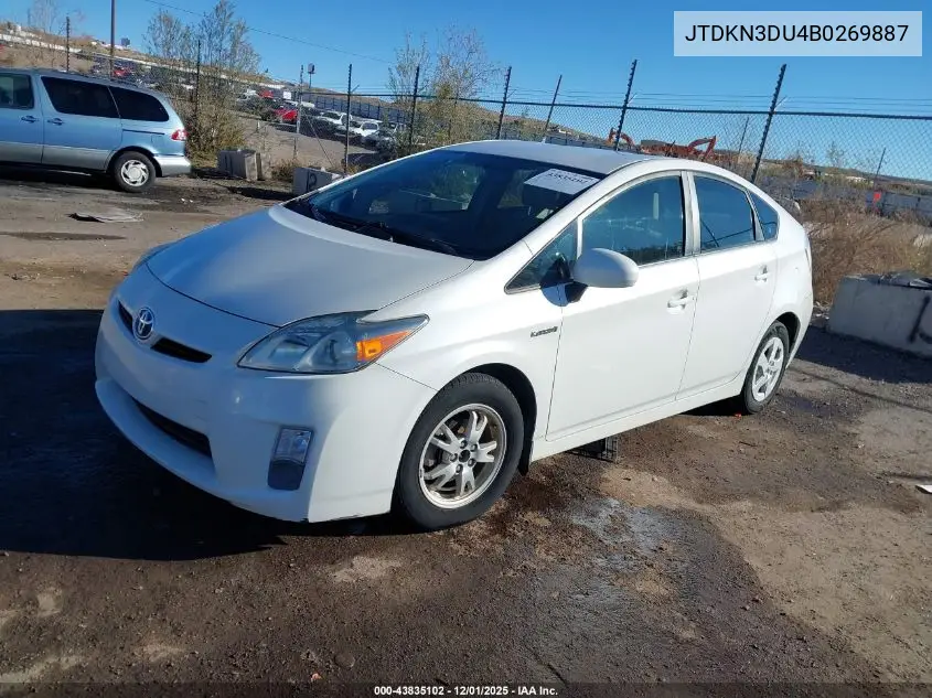 JTDKN3DU4B0269887 2011 Toyota Prius Two