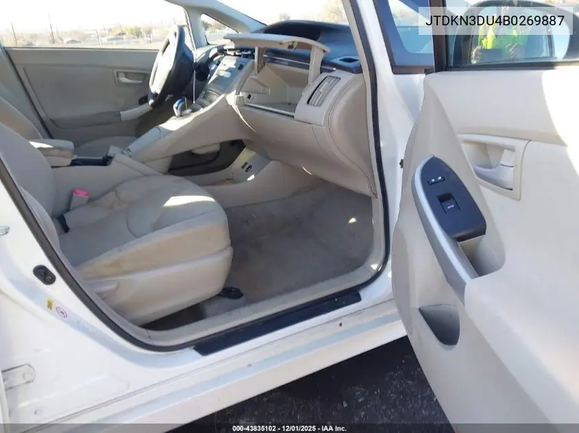 JTDKN3DU4B0269887 2011 Toyota Prius Two