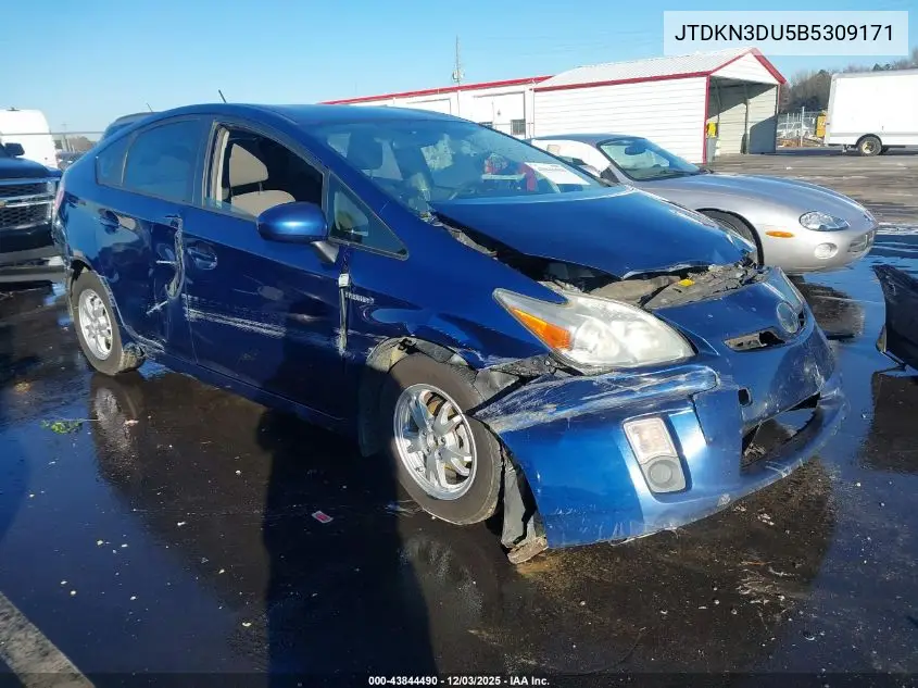 JTDKN3DU5B5309171 2011 Toyota Prius