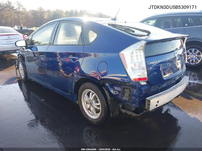JTDKN3DU5B5309171 2011 Toyota Prius
