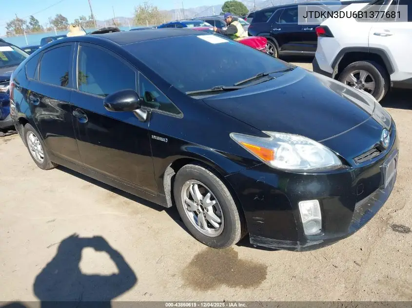 JTDKN3DU6B1377681 2011 Toyota Prius Two