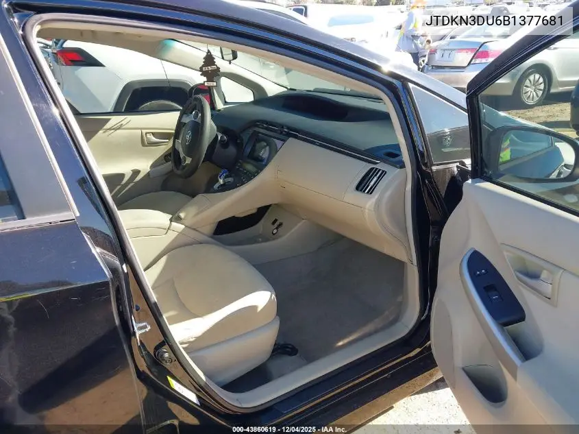 JTDKN3DU6B1377681 2011 Toyota Prius Two
