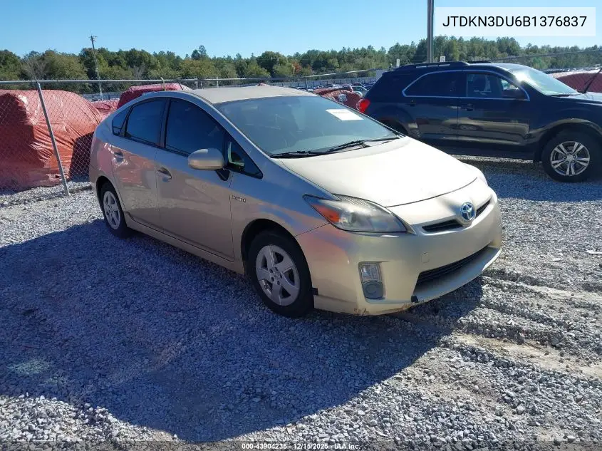 JTDKN3DU6B1376837 2011 Toyota Prius Two