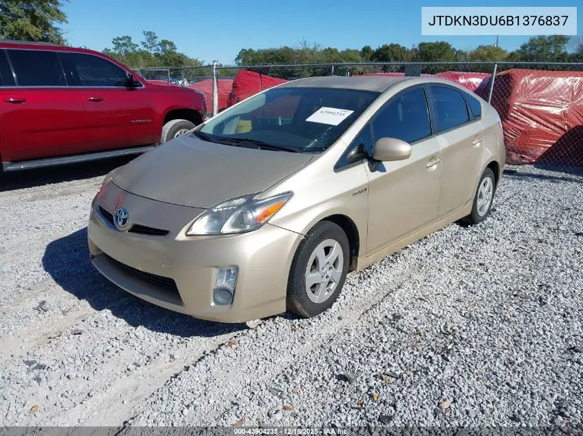 JTDKN3DU6B1376837 2011 Toyota Prius Two