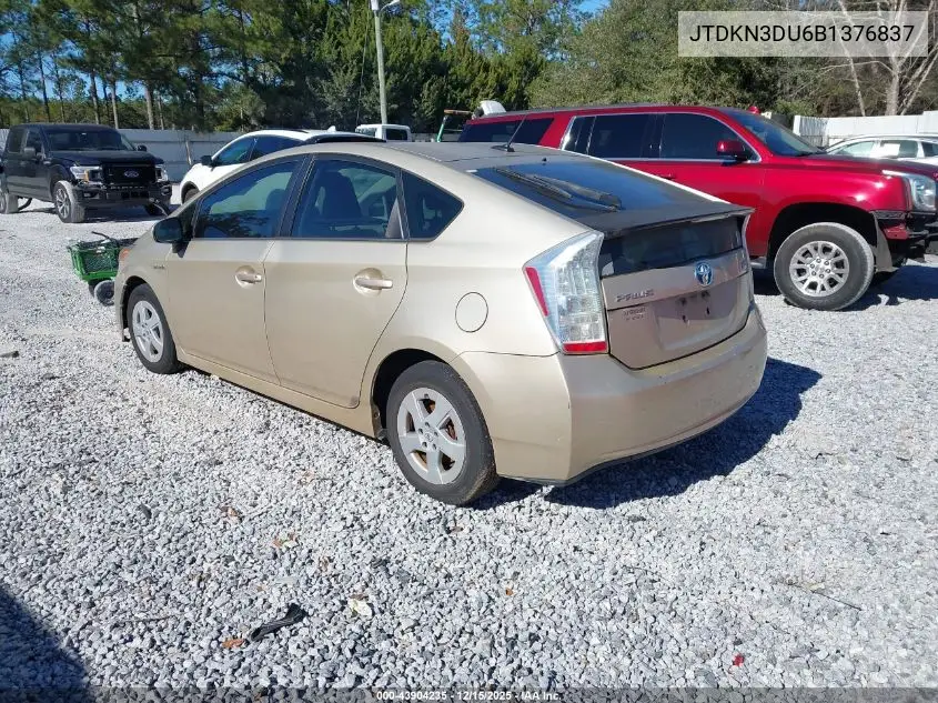 JTDKN3DU6B1376837 2011 Toyota Prius Two