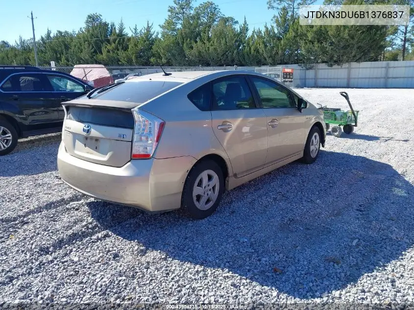 JTDKN3DU6B1376837 2011 Toyota Prius Two