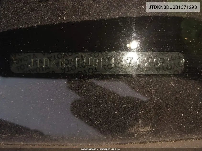 JTDKN3DU0B1371293 2011 Toyota Prius Two