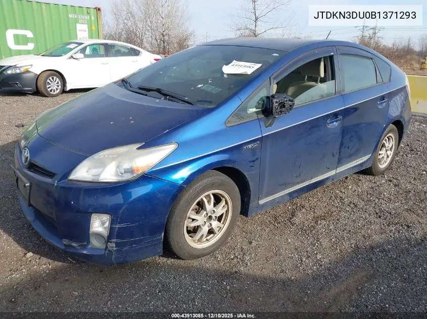 JTDKN3DU0B1371293 2011 Toyota Prius Two