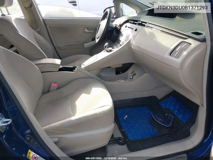 JTDKN3DU0B1371293 2011 Toyota Prius Two