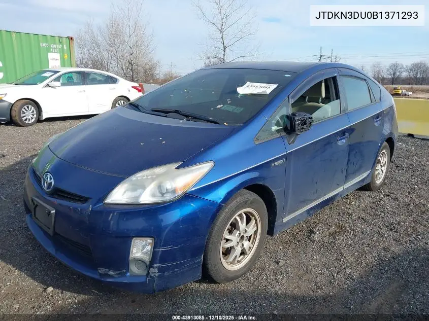 JTDKN3DU0B1371293 2011 Toyota Prius Two