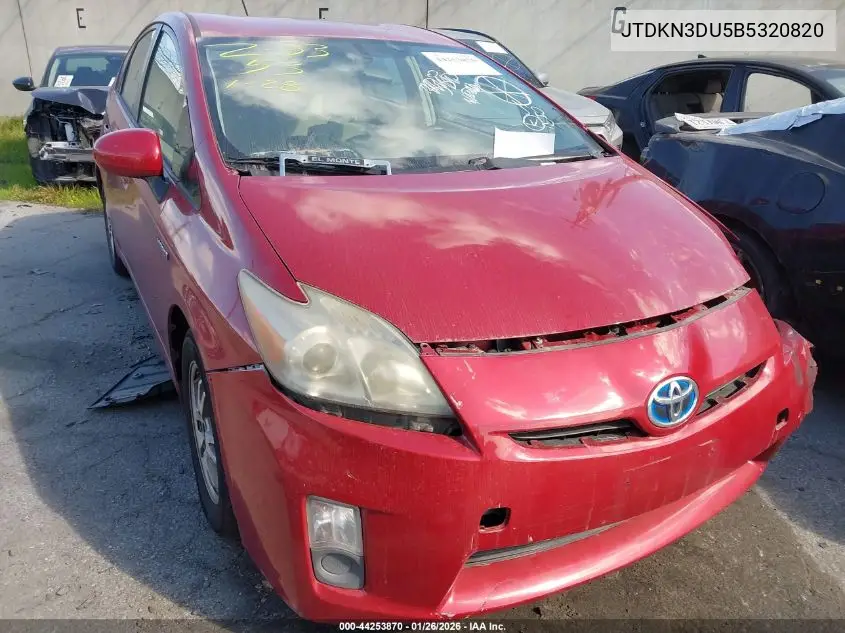 JTDKN3DU5B5320820 2011 Toyota Prius Two