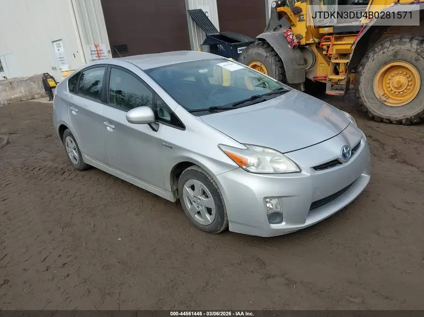 JTDKN3DU4B0281571 2011 Toyota Prius Three