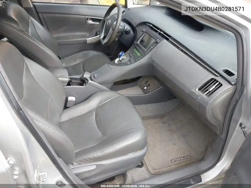 JTDKN3DU4B0281571 2011 Toyota Prius Three
