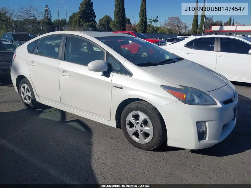 JTDKN3DU5B1474547 2011 Toyota Prius Two