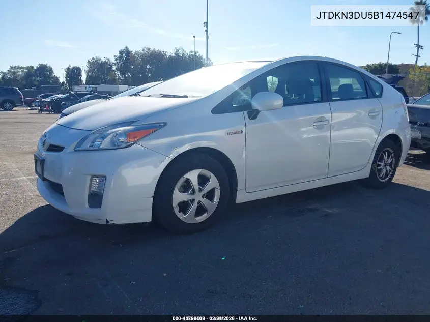 JTDKN3DU5B1474547 2011 Toyota Prius Two
