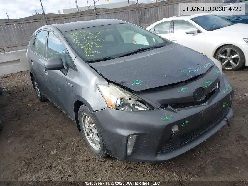 JTDZN3EU9C3014729 2012 Toyota Prius V