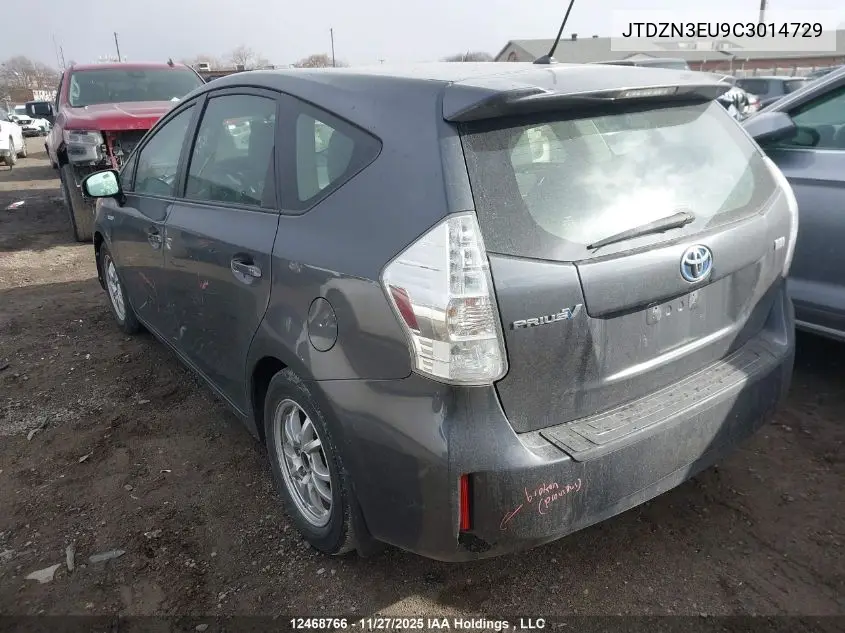 JTDZN3EU9C3014729 2012 Toyota Prius V