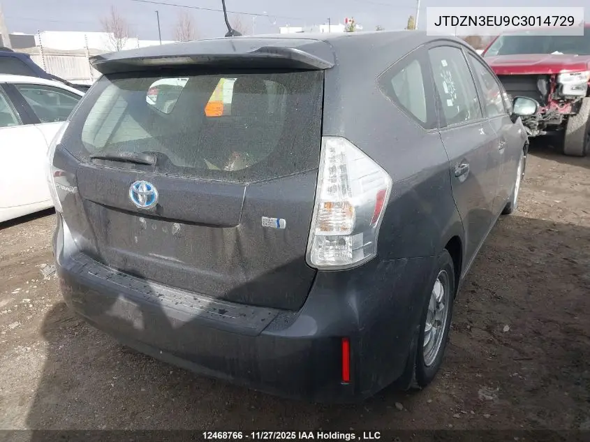 JTDZN3EU9C3014729 2012 Toyota Prius V