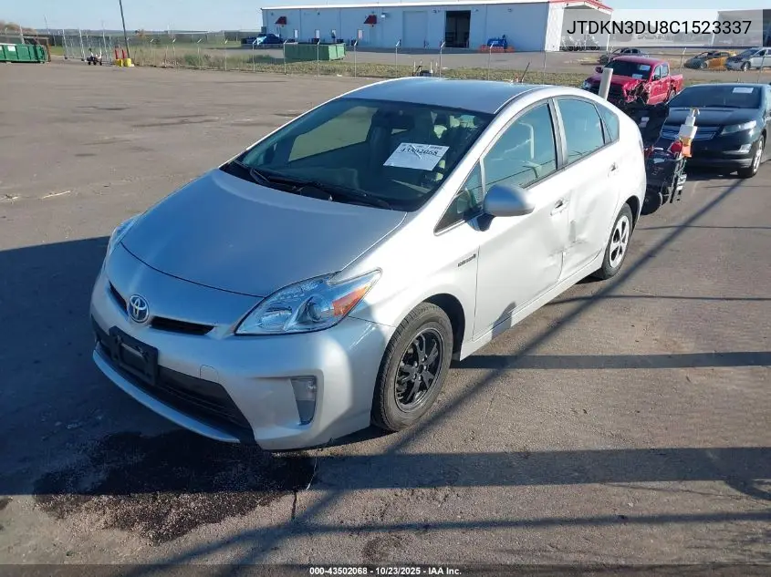 JTDKN3DU8C1523337 2012 Toyota Prius Three
