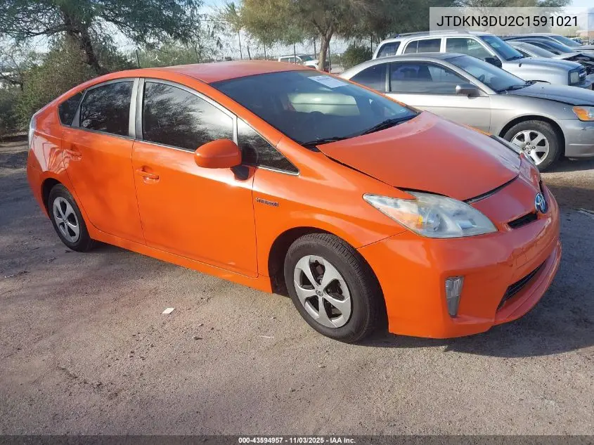 JTDKN3DU2C1591021 2012 Toyota Prius Two
